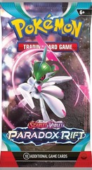 Pokemon SV4 Paradox Rift Booster Pack -- Iron Valiant Pack Art